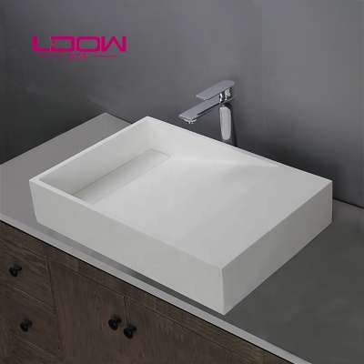 bathroom art basins bath sink wash basin vessel sink vanity artificial stone wash basin